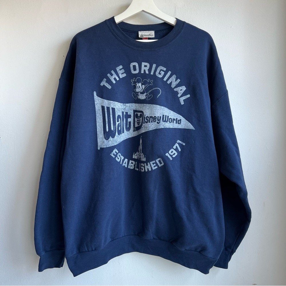 Disney parks original 1971 navy sweatshirt XL